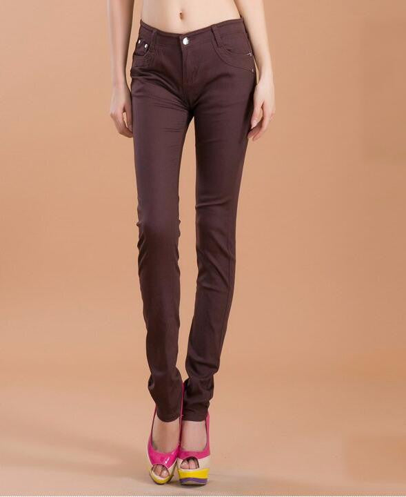 Online discount shop Australia - high waist jeans women fashion style Casual Candy Color Pencil Legging Skinny Pants Trousers jeans for Women hot new