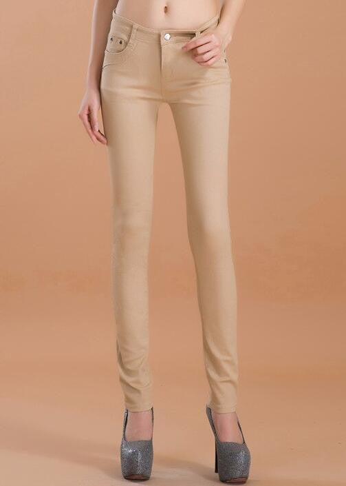 Online discount shop Australia - high waist jeans women fashion style Casual Candy Color Pencil Legging Skinny Pants Trousers jeans for Women hot new