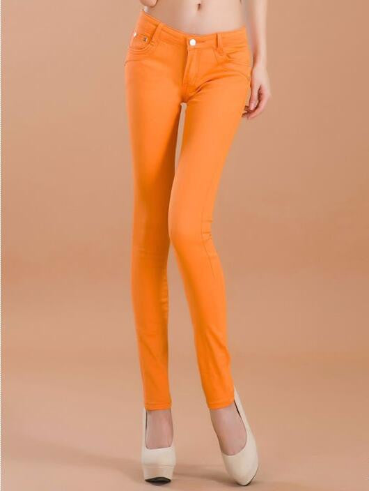 Online discount shop Australia - high waist jeans women fashion style Casual Candy Color Pencil Legging Skinny Pants Trousers jeans for Women hot new