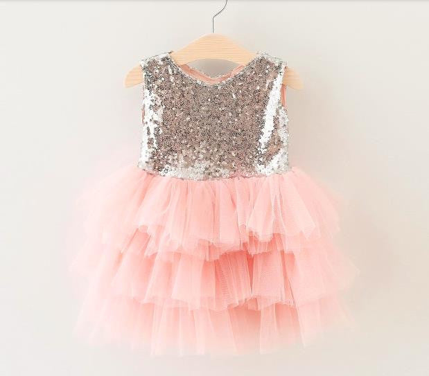 Retail Girl's summer fasion sequins bowknot dress , costumes kids , girls tutu dress , BW22 - CelebritystyleFashion.com.au online clothing shop australia