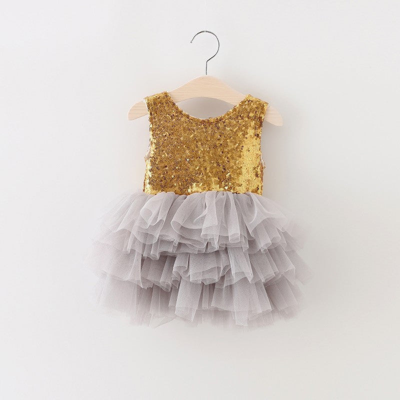 Retail Girl's summer fasion sequins bowknot dress , costumes kids , girls tutu dress , BW22 - CelebritystyleFashion.com.au online clothing shop australia