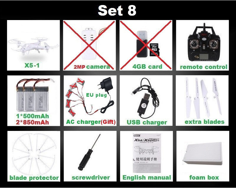 SYMA X5C-1 (Upgrade Version SYMA X5C) RC Drone 6-Axis Remote Control Helicopter Quadcopter With 2MP HD Camera or X5 No Camera