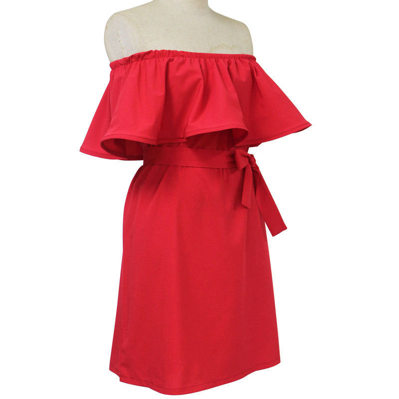 Ruffle Summer Dress Party Elegant White Dress Women Vestidos Slash Neck Dresses For Women Sundress Beach Dress Vestido Plus Size