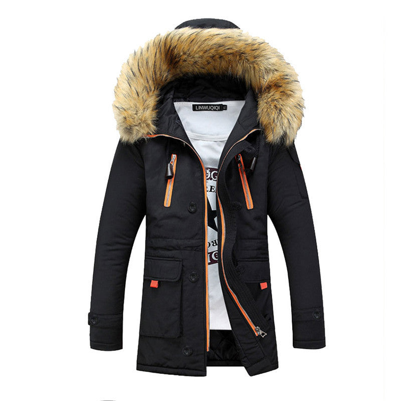 Online discount shop Australia - Men Parka Men's Long Hooded Warm Casual Couple Coats S-3XL MWM981