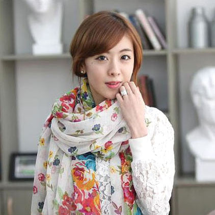 Online discount shop Australia - 160*70cm High quality Blue and White Porcelain Style Thin Section the Silk Floss Women Scarf Shawl