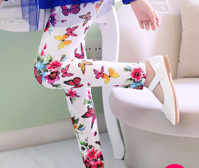 girl pants printing Flower girls leggings Toddler Classic Leggings 2-14Ybaby girls leggings kids leggings - CelebritystyleFashion.com.au online clothing shop australia