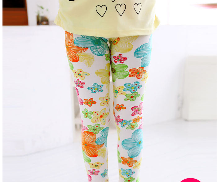 girl pants printing Flower girls leggings Toddler Classic Leggings 2-14Ybaby girls leggings kids leggings - CelebritystyleFashion.com.au online clothing shop australia