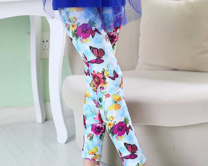 girl pants printing Flower girls leggings Toddler Classic Leggings 2-14Ybaby girls leggings kids leggings - CelebritystyleFashion.com.au online clothing shop australia