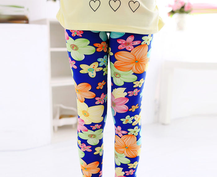 girl pants printing Flower girls leggings Toddler Classic Leggings 2-14Ybaby girls leggings kids leggings - CelebritystyleFashion.com.au online clothing shop australia