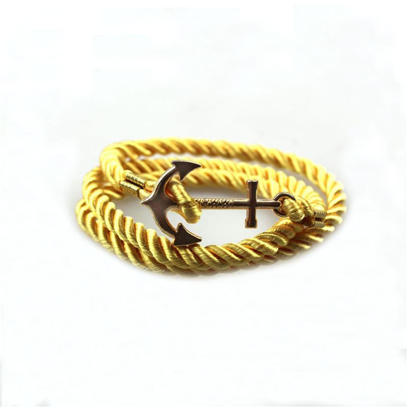 Vintage Anchor Bracelet Men Women Trendy Rope Bracelet Fashion Accessories Fine Jewelry