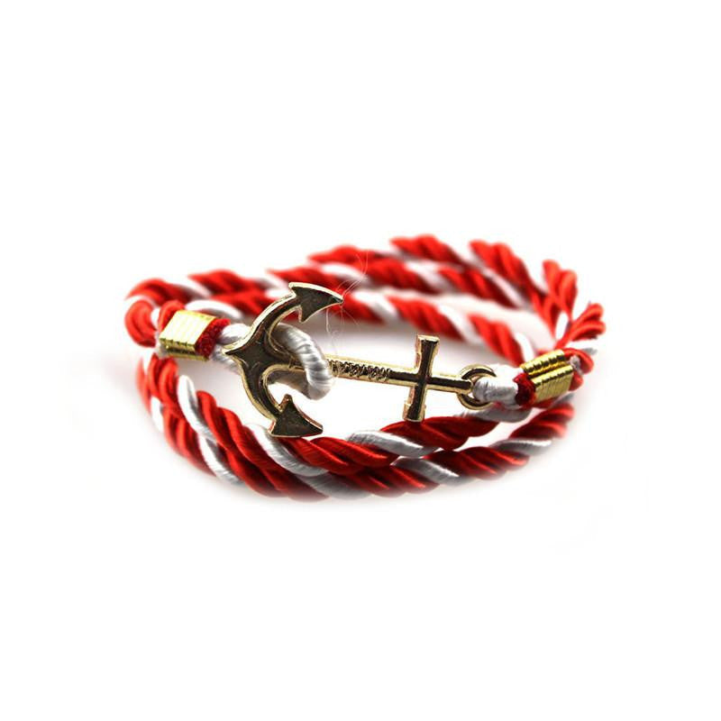 Vintage Anchor Bracelet Men Women Trendy Rope Bracelet Fashion Accessories Fine Jewelry