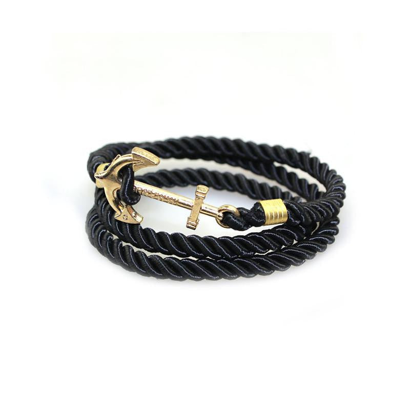 Vintage Anchor Bracelet Men Women Trendy Rope Bracelet Fashion Accessories Fine Jewelry