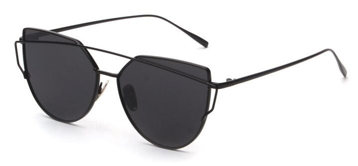 New Women 6 Colour Luxury Flat Top Cat Eye Sunglasses Women Twin Beam Sunglasses Double-Deck Alloy Frame UV400 M195 - CelebritystyleFashion.com.au online clothing shop australia