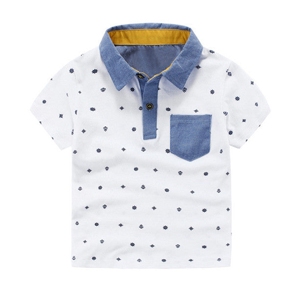 Summer Boys Short Sleeve T-Shirts for Children Printed T Shirt Kids Tops Tees Boys Polo Shirt Children Clothing CG072 - CelebritystyleFashion.com.au online clothing shop australia