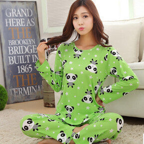 Online discount shop Australia - Long sleeve thin nightdress lady lovely milk silk female sleepwear casual comfortable women pajamas set