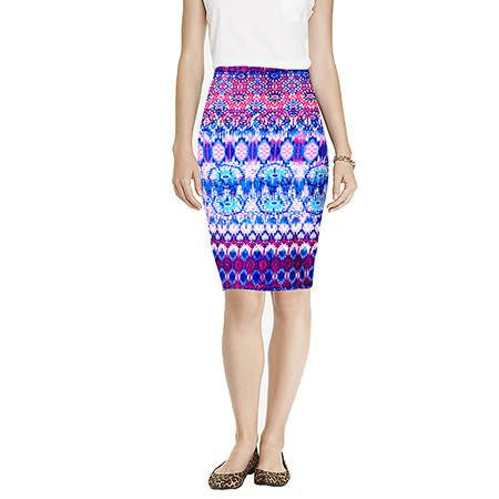 Summer Women's Pencil Skirt High Waist Floral Printing Midi Skirt 21 Colors