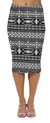 Summer Women's Pencil Skirt High Waist Floral Printing Midi Skirt 21 Colors