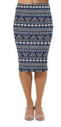 Summer Women's Pencil Skirt High Waist Floral Printing Midi Skirt 21 Colors