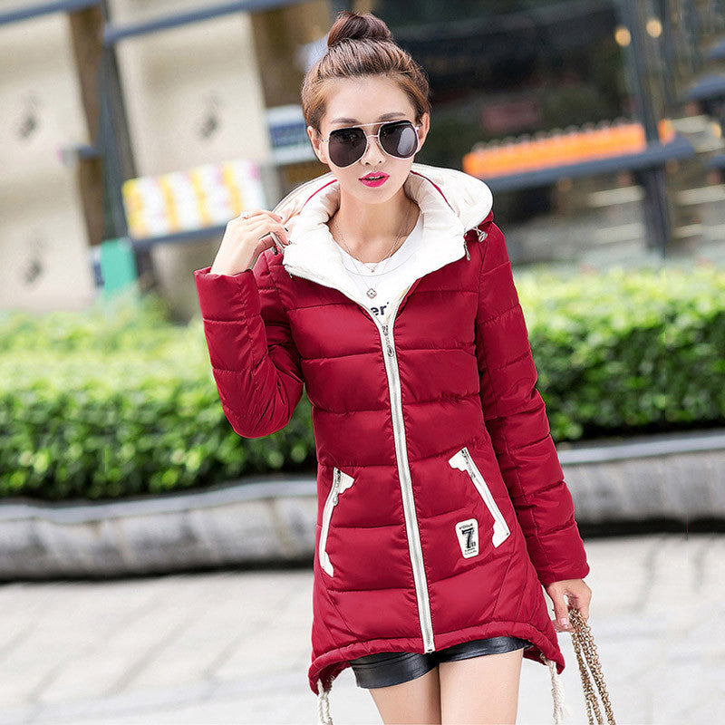 Online discount shop Australia - 3XL Plus Size Women New Fashion cotton Coat  thick Jacket Women Outerwear Hooded parkas Light Jackets Overcoat