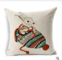 Online discount shop Australia - Hand-painted Animal Cushion Lion Wolf Bear Owl Cushion Decorative Pillow cushions without filling