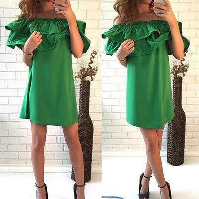 Women Summer Sleeveless Party Cocktail Short Mini Dress Beach Dress
