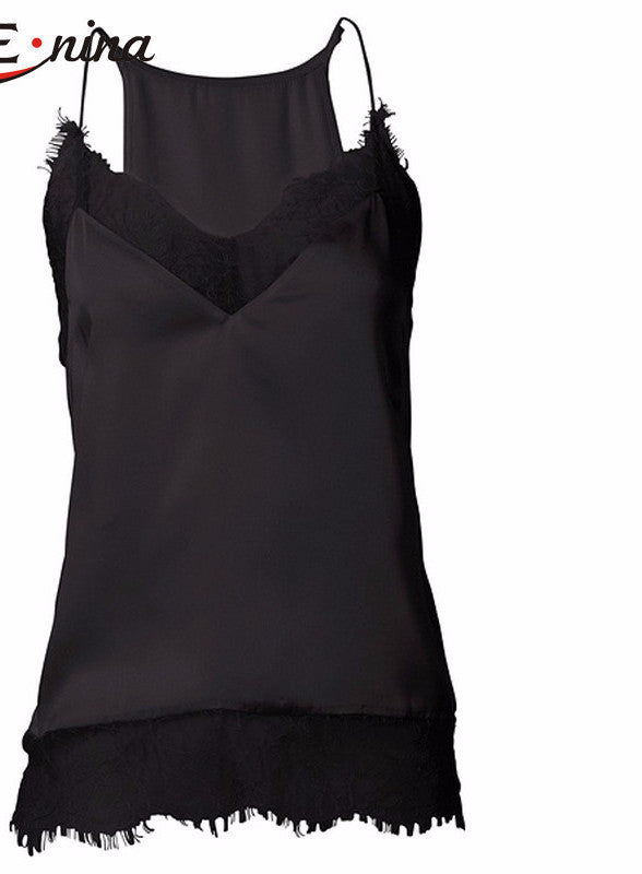 girl women lace tank top Sling Camo Vest Slim