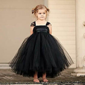 tutu tulle gray baby bridesmaid flower girl wedding dress fluffy ball gown USA birthday evening prom cloth party dress