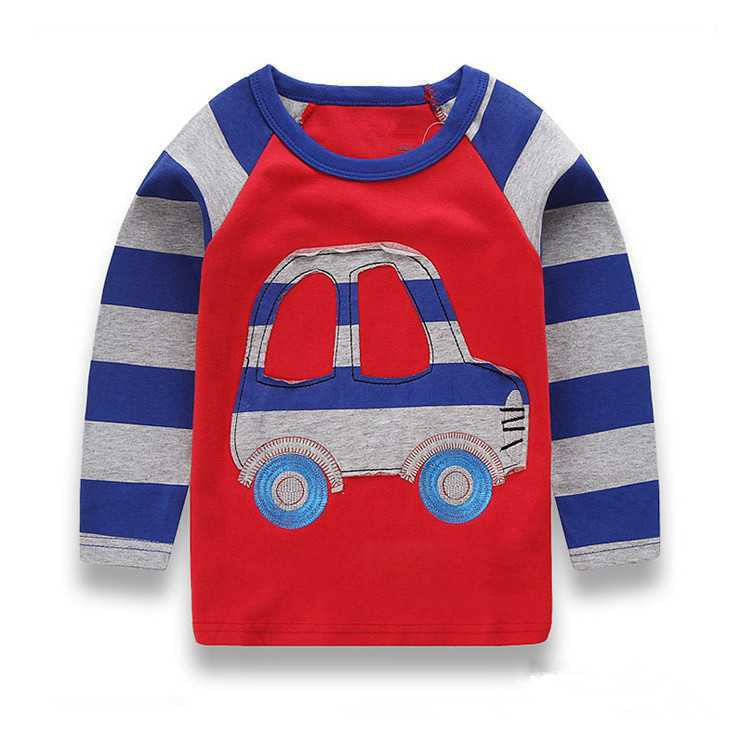 Online discount shop Australia - 1-6Y Boys T-shirt Kids Tees Baby Boy shirts cardigan blouse jacket Children sweater Long Sleeve 100% Cotton lion cars
