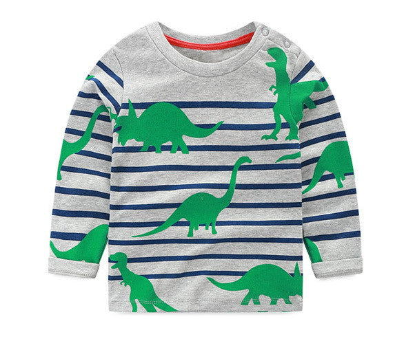Online discount shop Australia - 1-6Y Boys T-shirt Kids Tees Baby Boy shirts cardigan blouse jacket Children sweater Long Sleeve 100% Cotton lion cars