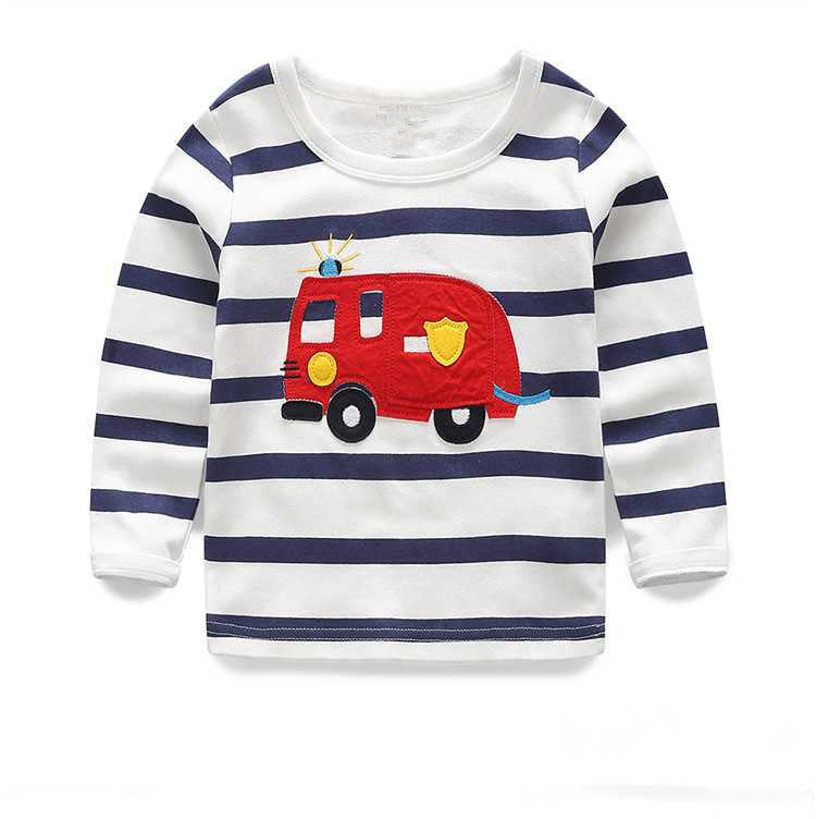 Online discount shop Australia - 1-6Y Boys T-shirt Kids Tees Baby Boy shirts cardigan blouse jacket Children sweater Long Sleeve 100% Cotton lion cars