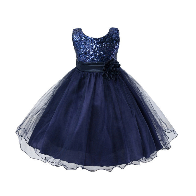 Online discount shop Australia - 3-15Y Girls Dresses Children Ball Gown Princess Wedding Party Dress Girls Party Clothes High Quality