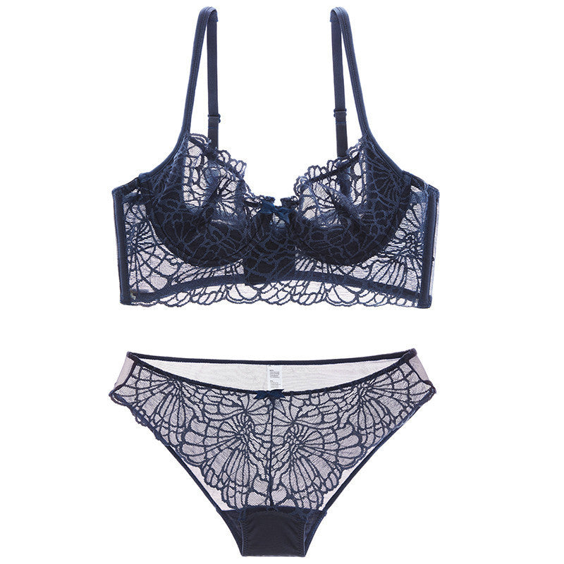 Online discount shop Australia - Joy Alice  new 32 34 36 38 B C D Big Cup Lace Bra Panties Set Thin Cup Bombshell Underwear Set Sexy Lingerie Set & Intimates