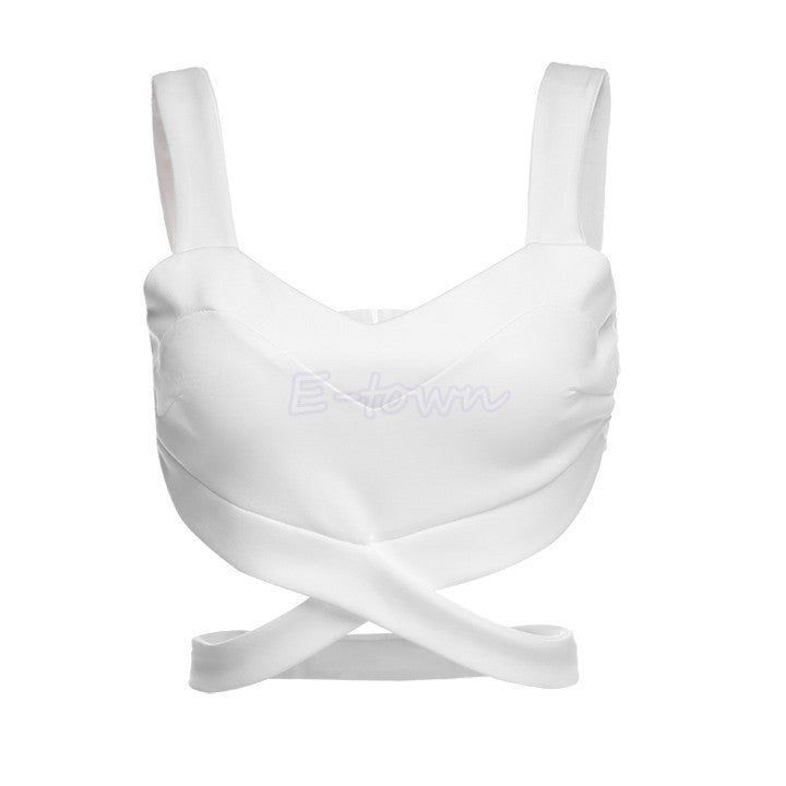 Online discount shop Australia - Fashion Crop Top Women Bralet Black Bra Cropped Bustier Bra slim FittingTank Tops Corset