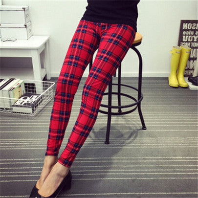 Print Flower Leggings Leggins Plus Size Legins Guitar Plaid Thin Nine Pant Fashion Women Clothing Trousers K092