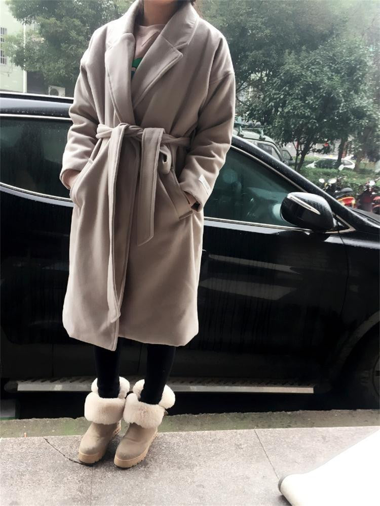 Women Coats Jackets Thick Long Poncho Coats Belt Oversized High Quilt Long Coat