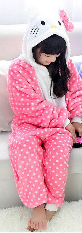 Online discount shop Australia - New Baby Boys Girls Pajamas Children Flannel Animal funny animal Stitch panda Pajamas Kid Onesie Sleepwear