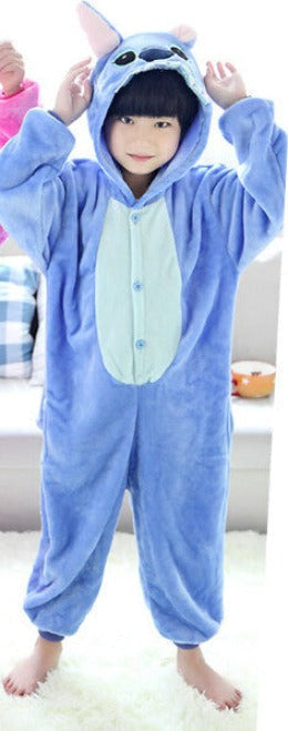 Online discount shop Australia - New Baby Boys Girls Pajamas Children Flannel Animal funny animal Stitch panda Pajamas Kid Onesie Sleepwear