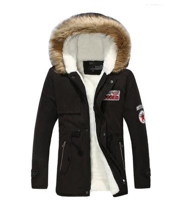 Online discount shop Australia - explosion models men Korean version of Slim Long warm hooded coat