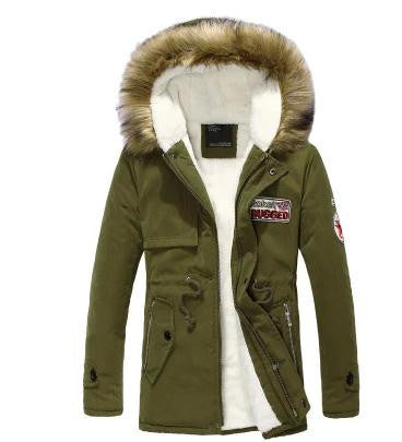 Online discount shop Australia - explosion models men Korean version of Slim Long warm hooded coat