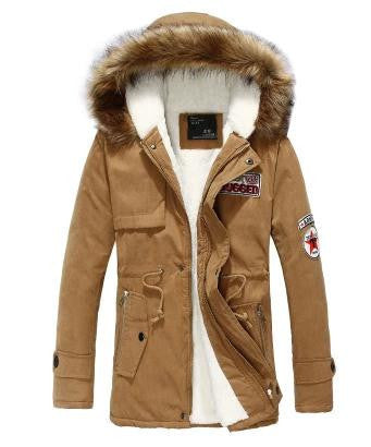 Online discount shop Australia - explosion models men Korean version of Slim Long warm hooded coat