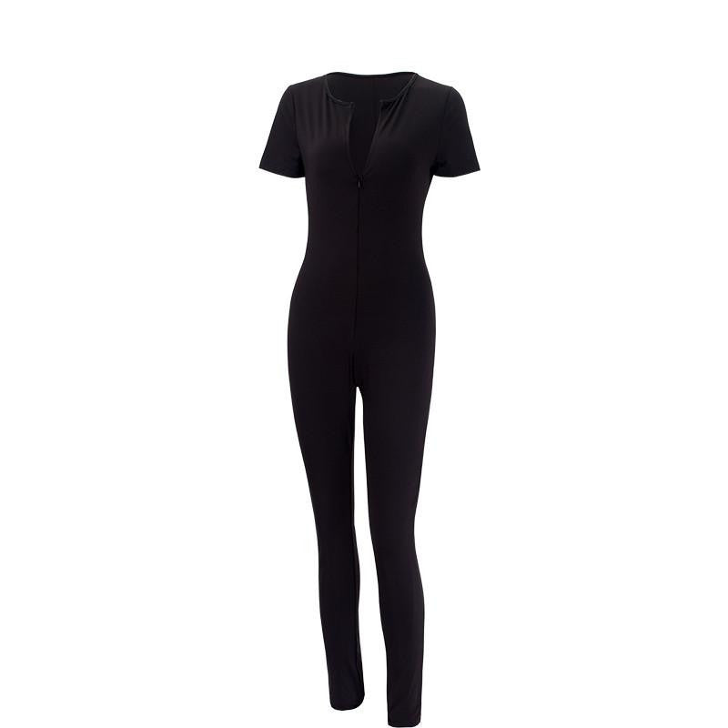 Womens Long Green Jumpsuit Bust Deep V Neck rompers women Bodycon jumpsuit