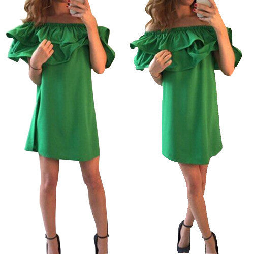 Online discount shop Australia - Fashion summer dresses off shoulder sexy women dress summer style new arrival beach dress casual dresses