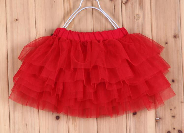 2-10Y New Fashion Children Girl Tutu Skirts Baby Ballerina Skirt Kids Chiffon Fluffy Casual Candy 7 Color Skirt - CelebritystyleFashion.com.au online clothing shop australia