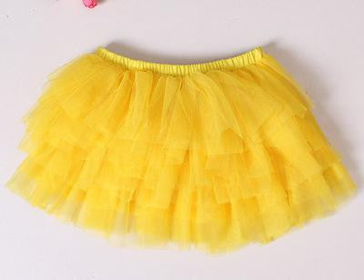 2-10Y New Fashion Children Girl Tutu Skirts Baby Ballerina Skirt Kids Chiffon Fluffy Casual Candy 7 Color Skirt - CelebritystyleFashion.com.au online clothing shop australia