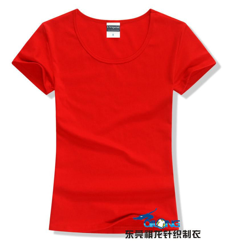 Online discount shop Australia - Brand New fashion women brand tee tops Short Sleeve Cotton tops for women clothing solid O-neck t shirt ,
