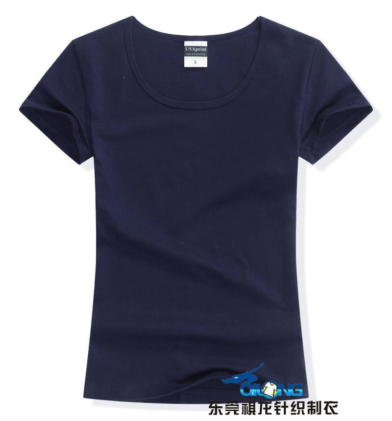 Online discount shop Australia - Brand New fashion women brand tee tops Short Sleeve Cotton tops for women clothing solid O-neck t shirt ,
