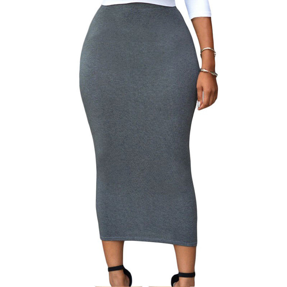 Online discount shop Australia - Casual Female Long Skirt Black High Waist Long Tight Maxi Skirts For Women Maxi Pencil Women Long Skirt High Waist