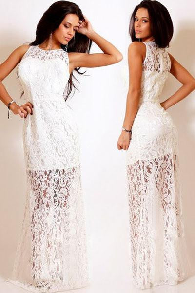 women sexy long dress ladies Red White Navy Blue Lace Satin Patchwork Maxi Party Dress LC6809