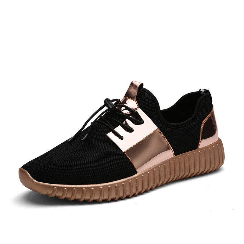 Online discount shop Australia - Couple Superstar Air mesh Glossy Gold Men&women Casual Shoes Fashion Breathable Durable Outdoor Lace-Up sapatos casuais
