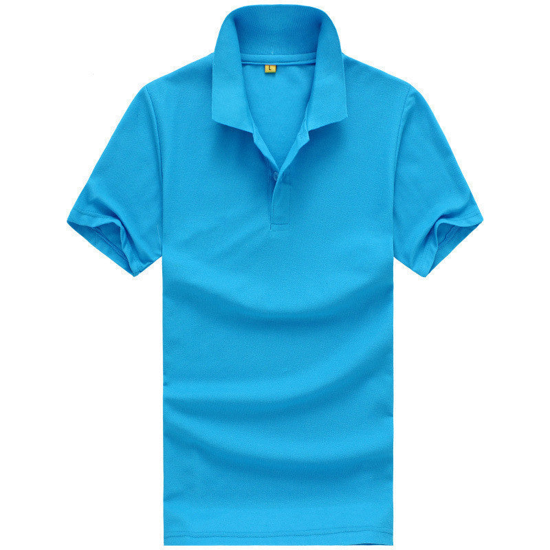 Online discount shop Australia - Men solid polo shirt Clothing short Tees for style casual tops YL03